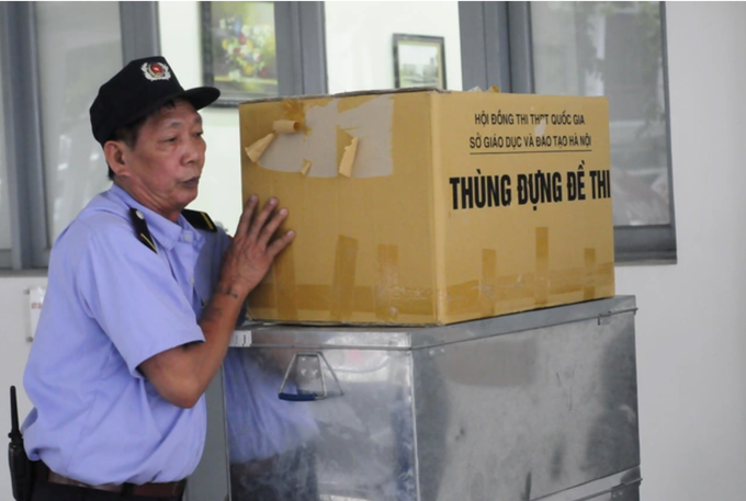 Người không có trách nhiệm, tuyệt đối không được vào khu vực in sao đề thi.