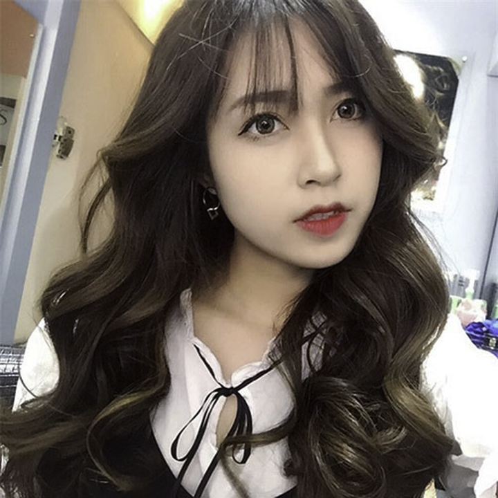 Tóc xoăn lọn to mái thưa