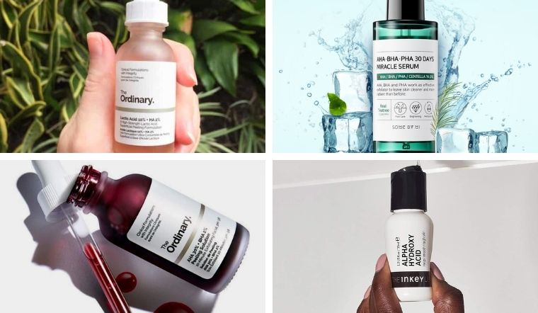 Serum chứa BHA hoặc AHA tốt cho làn da mụn