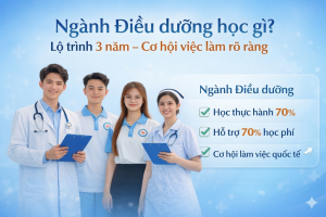 Lộ trình học 3 năm ngành Điều dưỡng và cơ hội việc làm sau tốt nghiệp